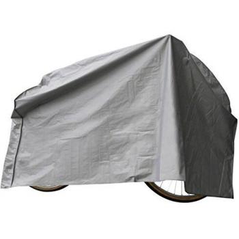 Lampa - Funda Textil 92326 para Bicicleta, Color Plata, 200 x 125 cm.