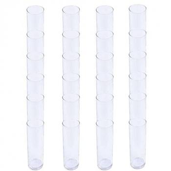Acan Juego de 24 vasos de tubo de cristal de 32 cl, dimensiones 16,5 x 6 cm