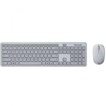 Microsoft - Teclado inalámbrico Monza Gray Español, Gris