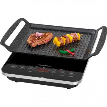 ProfiCook ITG 1130 Placa Grill de Inducción, 2000W, para 1 Persona(s), Material Acrylonitrile Butadiene Styrene (ABS), Color Negro