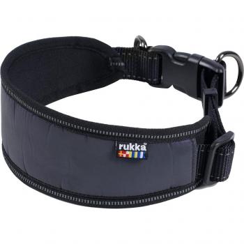Collar reflectante Rukka® Luminous Soft para perros - Tamaño L: 45 - 70 cm de contorno de cuello, 30 mm de ancho