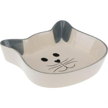 Comedero de Cerámica Trixie Minino para Gatos - 250 ml, Diámetro 12 cm