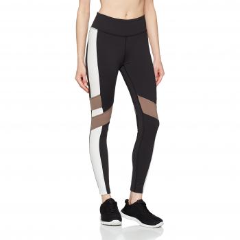 Reebok LUX Color Block Tight Mallas, Mujer, Negro