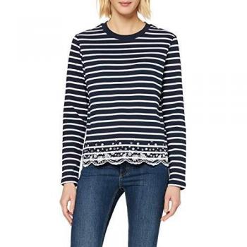 Superdry Summer Schiffli LS Top Camiseta sin Mangas, Azul