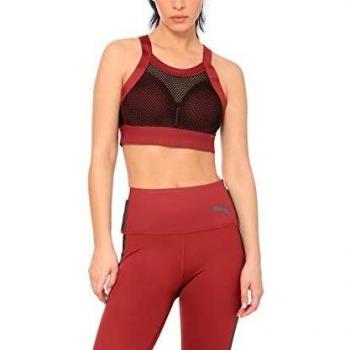 PUMA Sujetador Deportivo Selena Gomez Gris Rojo