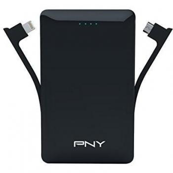 PNY LM3000 - Batería externa recargable de 3000 mAh para smartphones