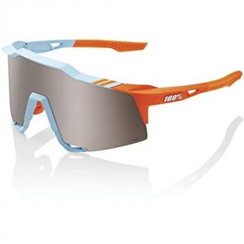 100% Speedcraft HiPER Mirror Lens Sport Sunglasses - Two Tone Soft Tact Design