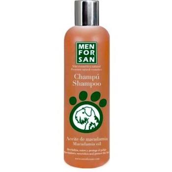 MENFORSAN Champu para Perros Aceite de Macadamia 300ml, Nutre y abrillanta, Poder desenredante