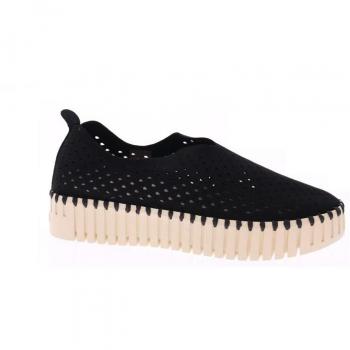 Zapatillas Ilse Jacobsen Tulip 3373 Negras para Mujer, de Textil con Suela Flexible y Reciclada