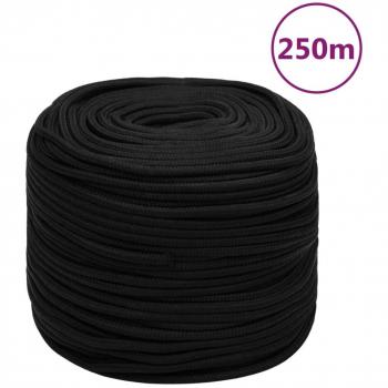 Cuerda de trabajo poliéster negro 10 mm 250 m