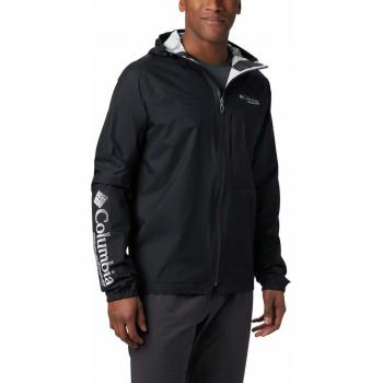 Columbia Rogue Runner - Chaqueta Cortavientos para Hombre, Hombre, Color Negro/Blanco, tamaño Large