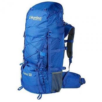 COLUMBUS Arno 50 (con Funda DE Lluvia) Mochila Montañismo, Alpinismo y Trekking, Adultos Unisex, Azul (Azul), Talla Única