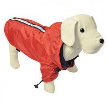 Chubasquero Reflectante Rojo para Perros 50 cm Nayeco