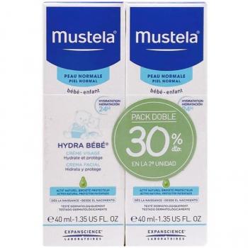 Mustela Hydra Bebé Crema Facial Duplo 40ml + 40ml