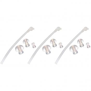 JYTOP® 3 x tubo de sonido universal + 9 x tapones para oído/orejas/cúpulas para audífonos BTE