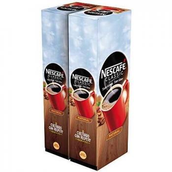 Nescafé Café soluble natural - 2 estuches x 50 sobres de 2 g - Total: 200 g