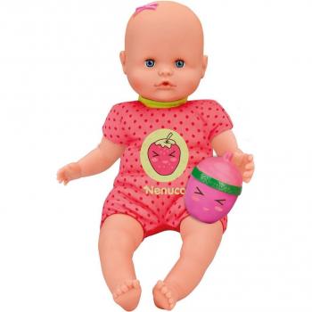 Nenuco con Biberón Sonajero Rosa - Muñeco Bebé con Accesorios