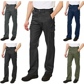 Lee Cooper Workwear 205 Cargo - Pantalones para hombre, color negro, talla 36