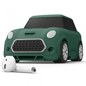 elago Mini Car Coche Funda con Mosquetón Compatible con AirPods 2 & 1 - Faros y Luz Trasera Brillan en la Oscuridad