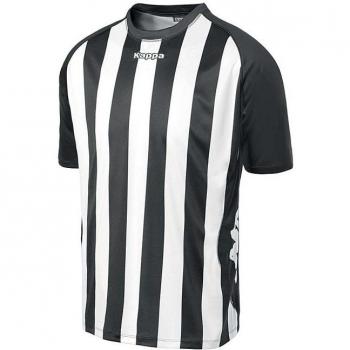 Kappa Barletta SS - Camiseta de equipación para hombre, color blanco / negro, talla XXXL