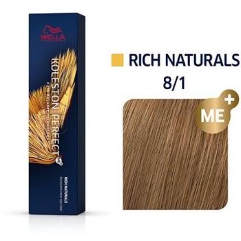 Wella Professionals Koleston Perfect Me+ Permanent Hair Dye Rich Naturals Shade 8/1 60ml
