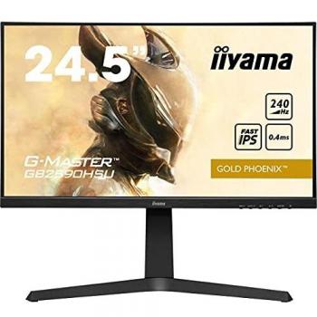 iiyama G-Master GB2590HSU-B1 24.5 Full HD Fast IPS Gaming Monitor with 240Hz Refresh Rate, FreeSync Premium, 0.4ms Response Time, HDMI & DisplayPort