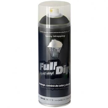 FullDip FLD0207 Vinilo Líquido, Negro Metalizado, 400 ml