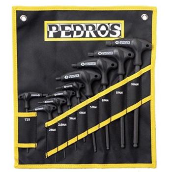 Pedros s Pro T/L Handle Hex T-Griff Inbusschlüsselset 9-Teilig