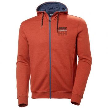 Helly Hansen para hombre Club sudadera con capucha y cremallera completa para hombre, hombre, Paprika Mel