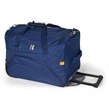 Gabol - Week | Bolso con Ruedas de Viaje Pequeño de Tela de 50 x 33 x 25 cm con Capacidad para 41 L de Color Azul