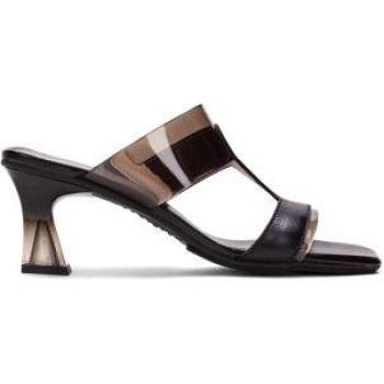 Sandalias de piel Soho negro - Altura tacón 6