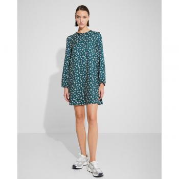 NAËLLE - Vestido Mujer Estampado Floral Manga Larga Cuello Redondo