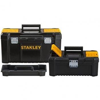 Caja de herramientas esencial Stanley 2 piezas con cierre metálico 32cm y 48cm