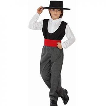 Disfraz de Torero Cordobés para Niños 7-9 Años - Gris/Negro