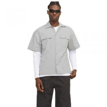 Camisa de Hombre Jack & Jones Altitude de Manga Corta y Bolsillos
