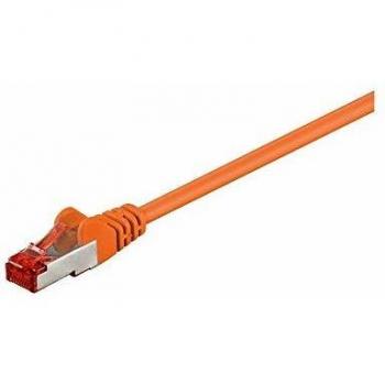 Cable de red CAT 6 S/FTP (PiMF) Naranja 1 m - Sin halógenos