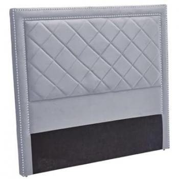 Cabecero de Cama en Terciopelo Meghan 150cm, Gris