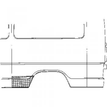 Panel lateral de reparación para Mercedes-Benz T1 Van y T1 Bus, lado derecho, VAN WEZEL 3071142