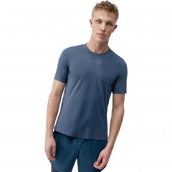 Camiseta deportiva de hombre Born Living Yoga Seo manga corta azul marino - S