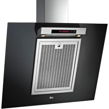 Teka - Campana Decorativa Teka Dve90, 780M3/H, 74.5X90X50Cm, 1 Motor, Negra Cristal, Digital, Vertical