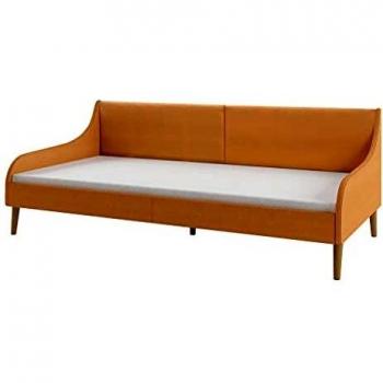 vidaXL Estructura de Sofá Cama Somier Mobiliario de Dormitorio Habitación de Invitados Sillón de Madera de Álamo y de Tela Marrón