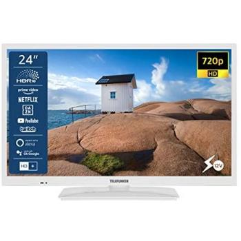 Televisor LED 24 Telefunken XH24SN550MV-W, HD-ready, Smart TV, 12 Volt, Triple Tuner