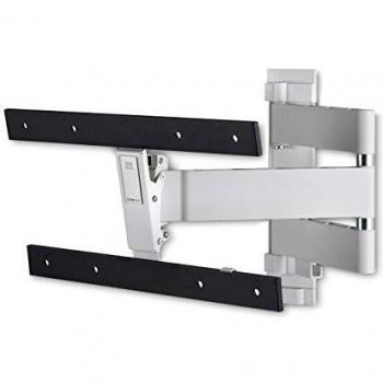 One For All Full Motion TV Wall Mount for 32-77 TVs - Ultra Slim Swivel 180° and Tilt Feature - Up to 8° Tilting - Black/White (WM6453)