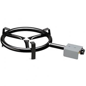 Algon Paellero P30 Popular sin Patas, Acero Esmaltado, Negro, 30x10x50 cm