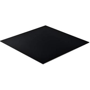 Tablero de vidrio templado Glasgow para mesa de centro 70 x 70 cm - Negro
