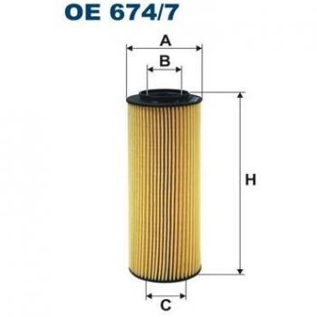 Filtron OE674/7 Bloque de Motor