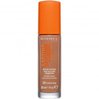 Rimmel Lasting Radiance Illuminating Foundation SPF 25, Shade 201 Classic Beige, 30 ml