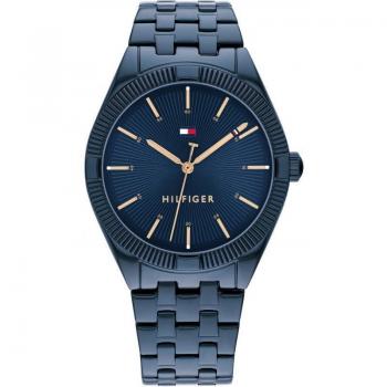 Tommy Hilfiger Reloj Analógico para Mujer Rachel 1782552 con Correa de Acero Inoxidable Azul