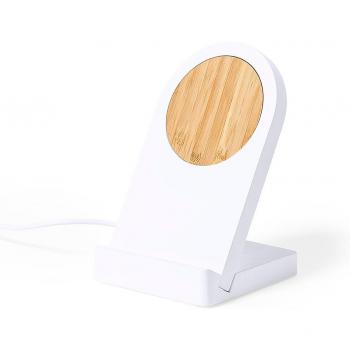 Cargador Soporte Inalámbrico Magnético de Bambú 10W - DAM