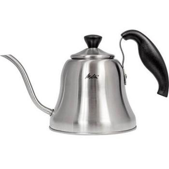 Tetera Pour Over Melitta de Acero Inoxidable 700 ml, Compatible con Inducción y con Mango Antiboladuras